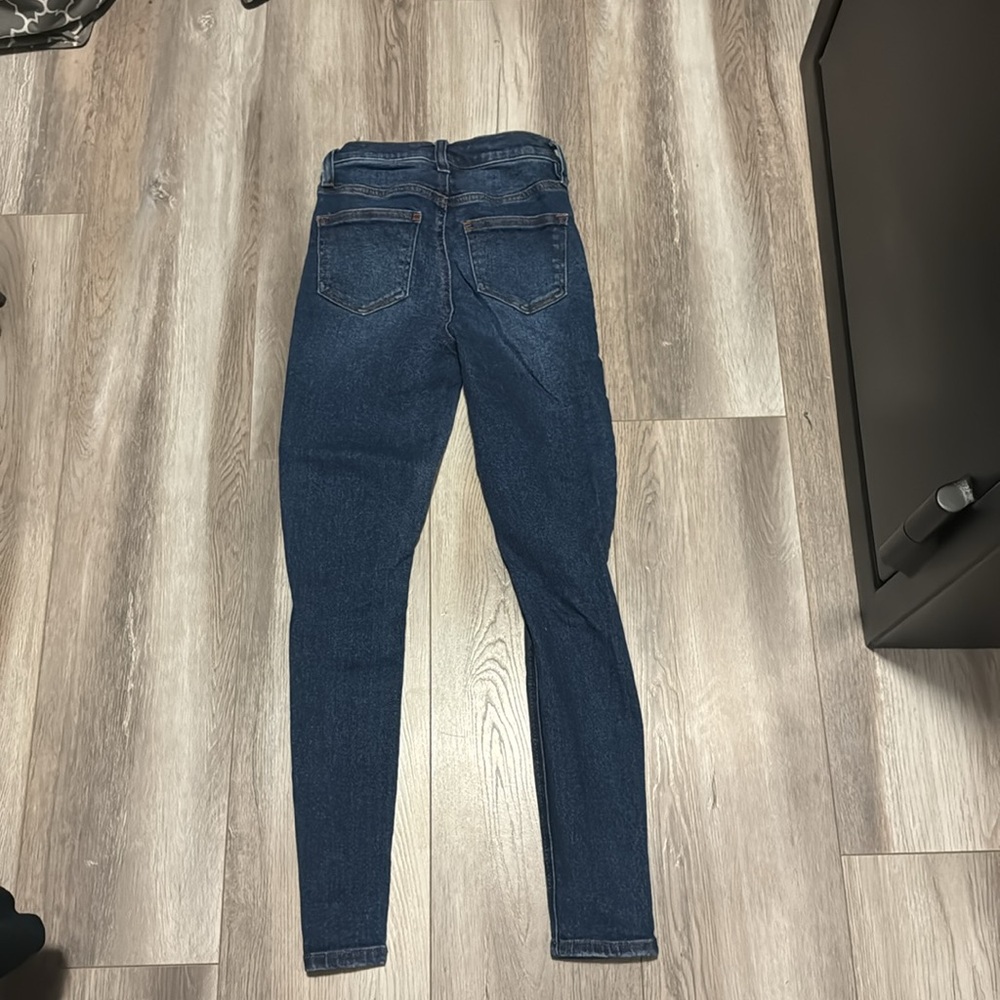 High Rise Ripped Blue Jeans - Picture 2 of 2